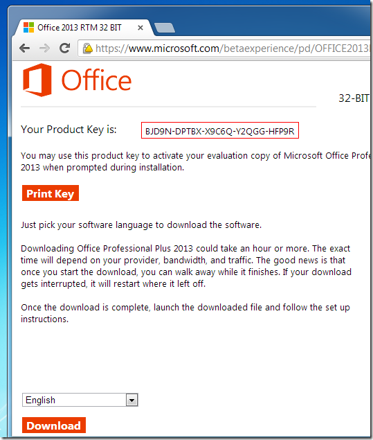 microsoft office professional plus 2013 product key for windows 10